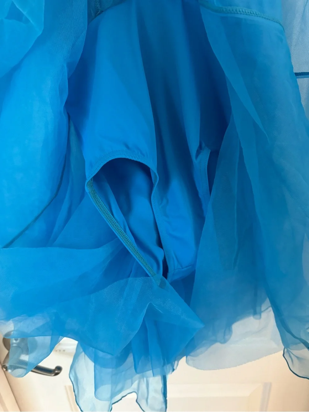 Weissman Teal Dance Costume, tap, musical theatre, blue dress, child large